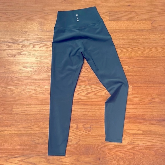 Wilo the label base ribbed leggings green size small - Picture 1 of 5